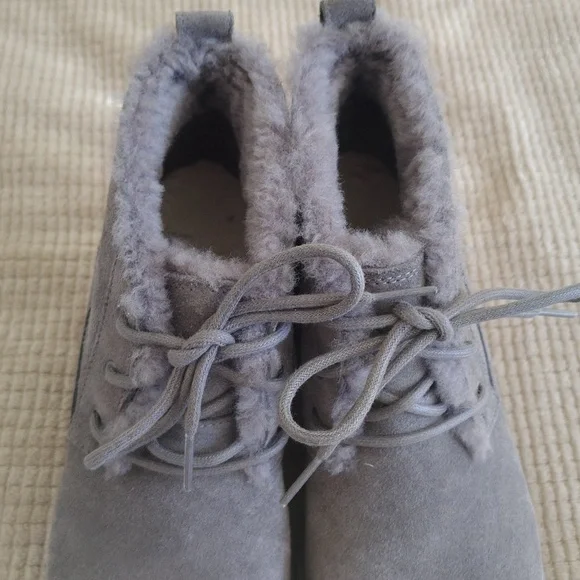 UGG Classic Femme Wedge Charcoal Lace Up Boot Size 8.5 - Picture 6 of 16